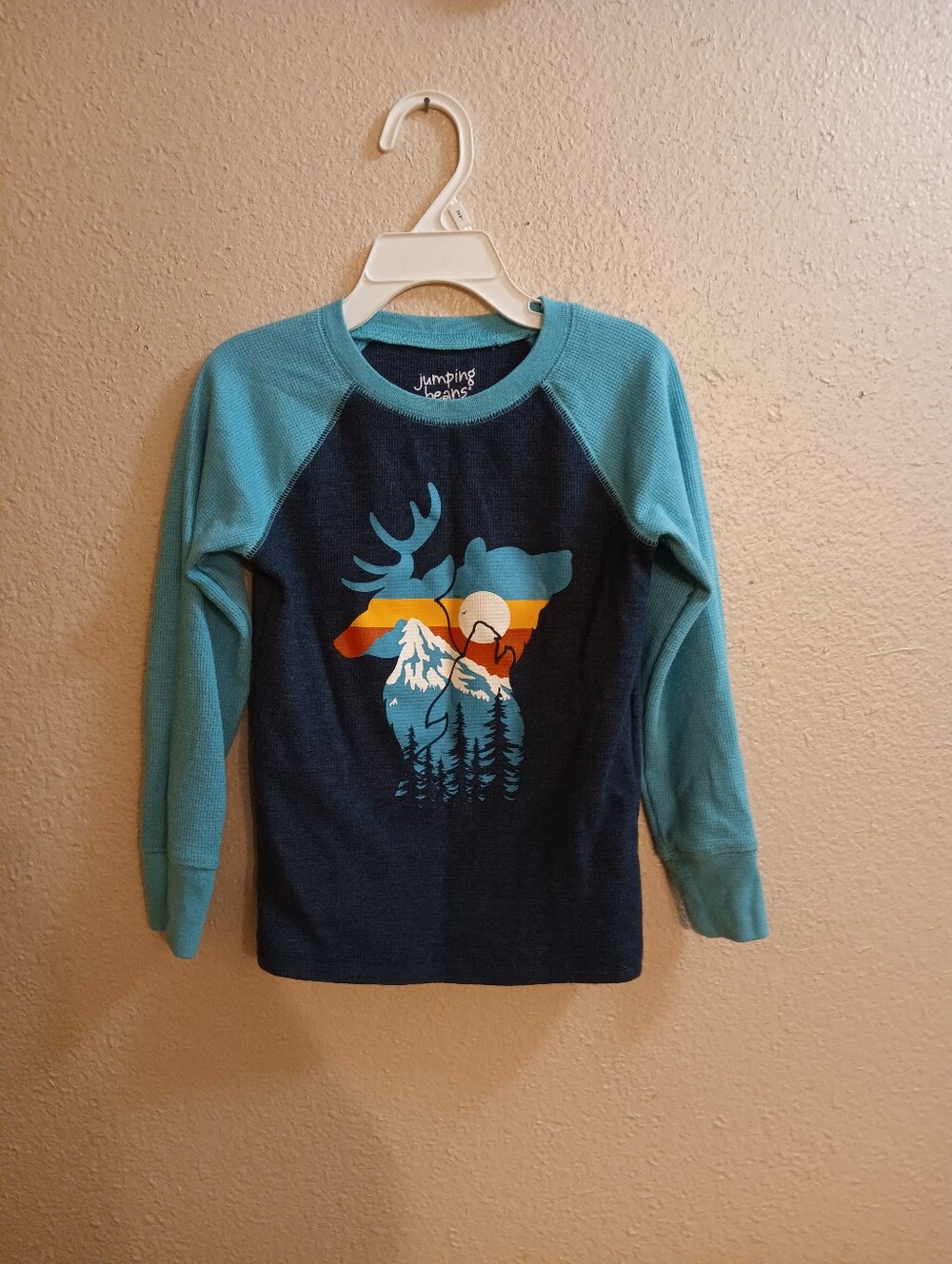 Jumping Beans Boys Long Sleeve Raglan Shirt